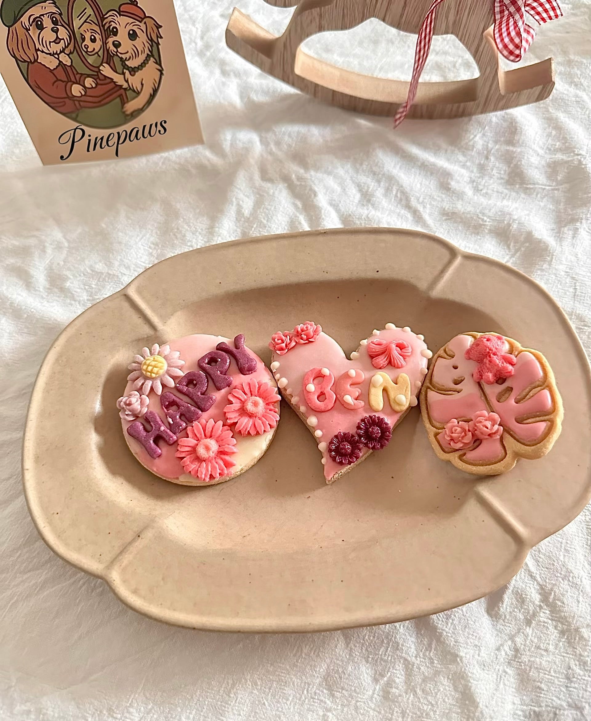 Handmade Pet Topping Biscuits - Pink💗🎀