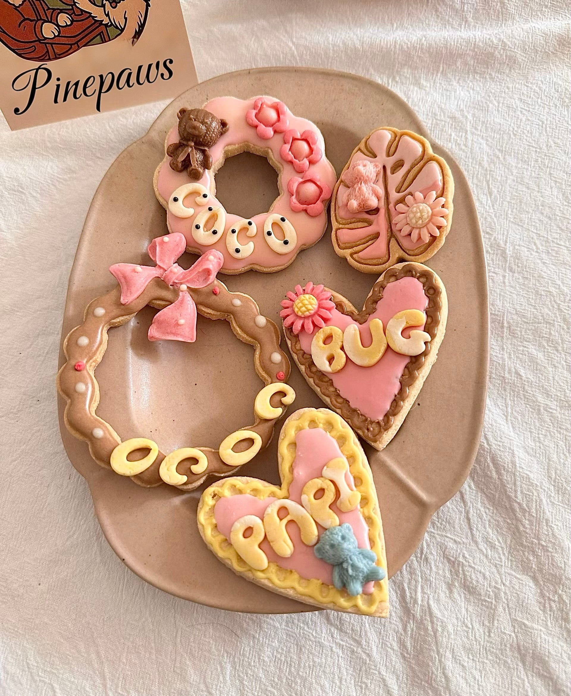 Handmade Pet Topping Biscuits - yello purple 🌼🫐