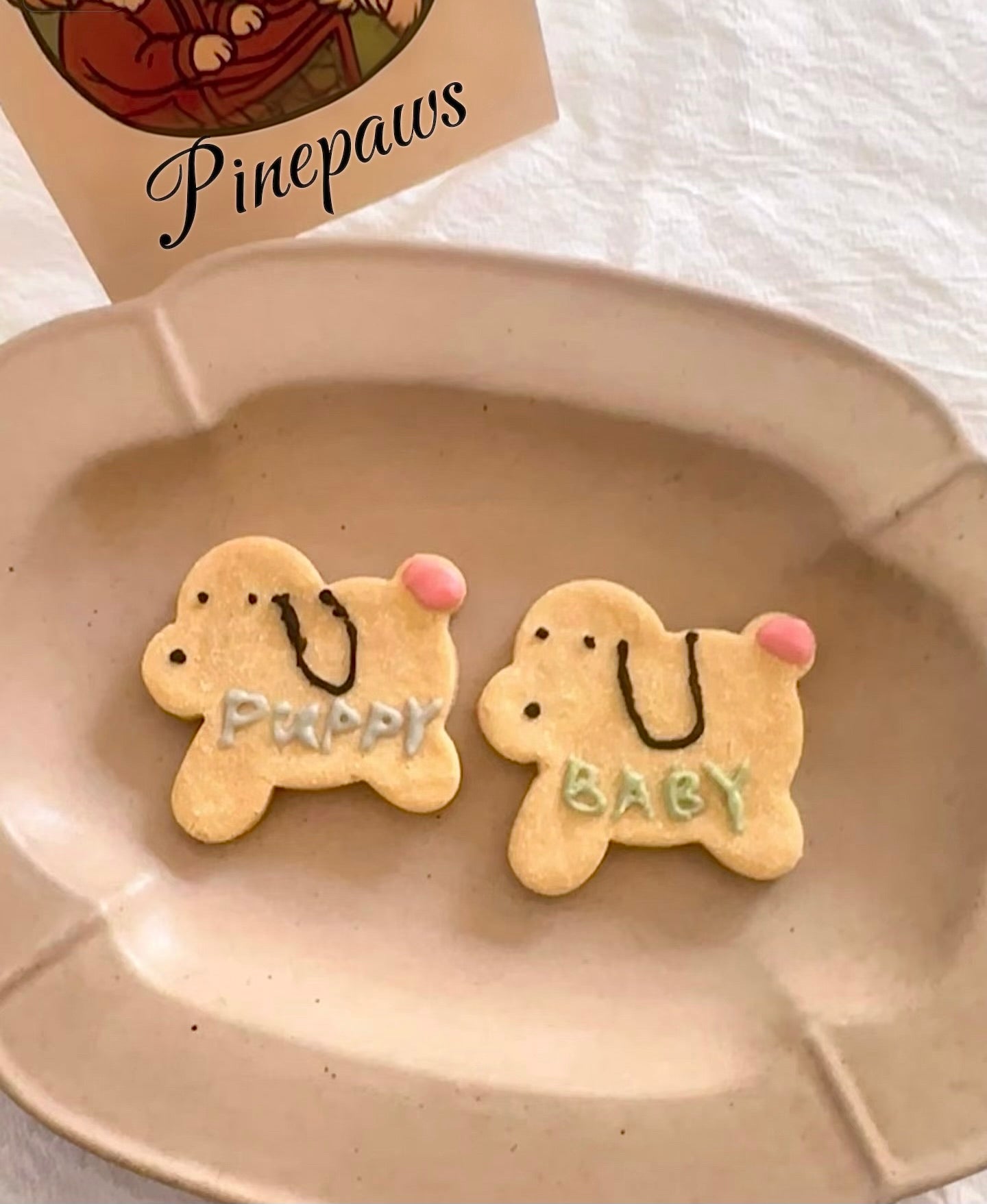 Handmade Pet Topping Biscuits - Yellow blue 🌼🐳