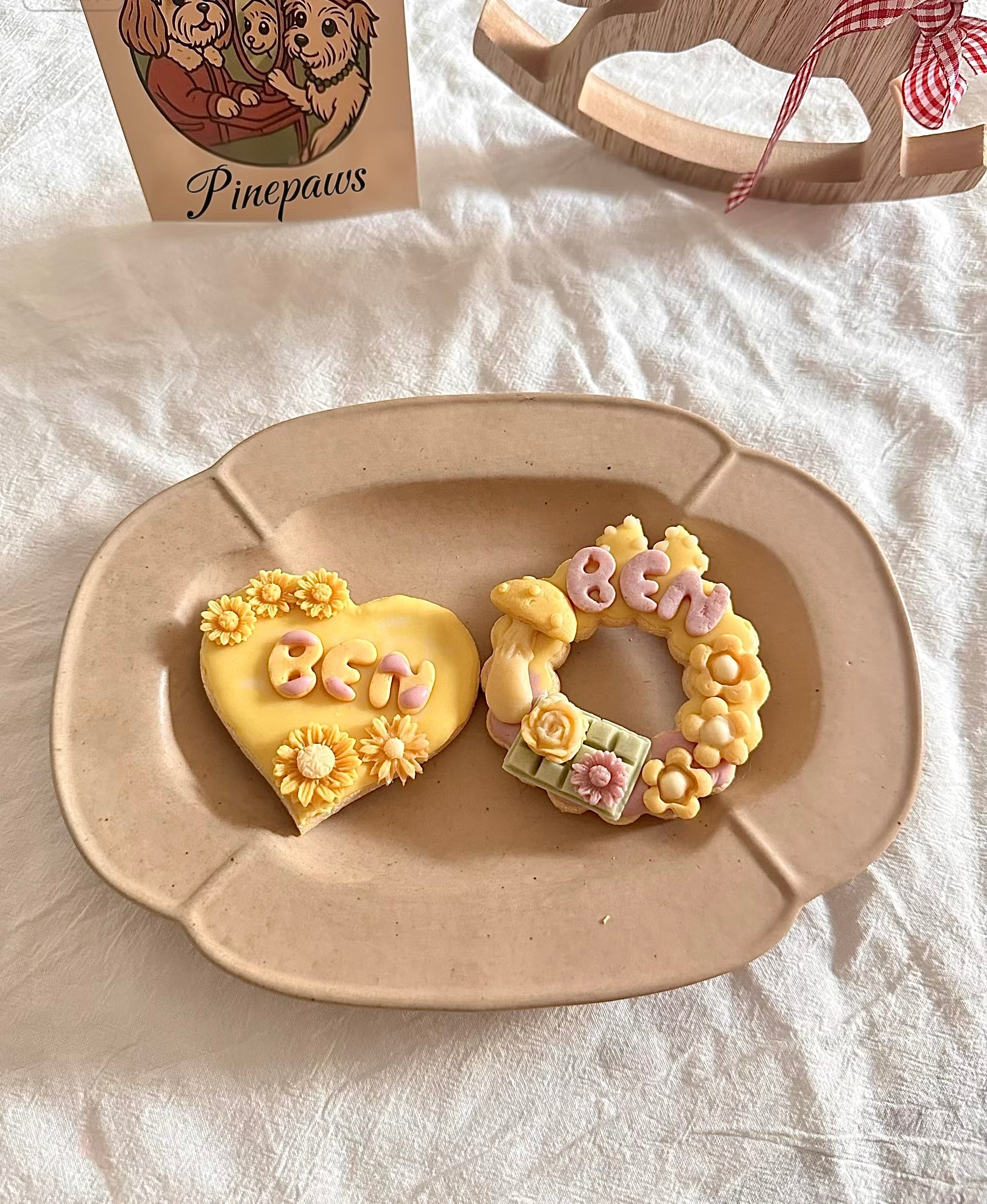 Handmade Pet Topping Biscuits - Yellow 🌼💛