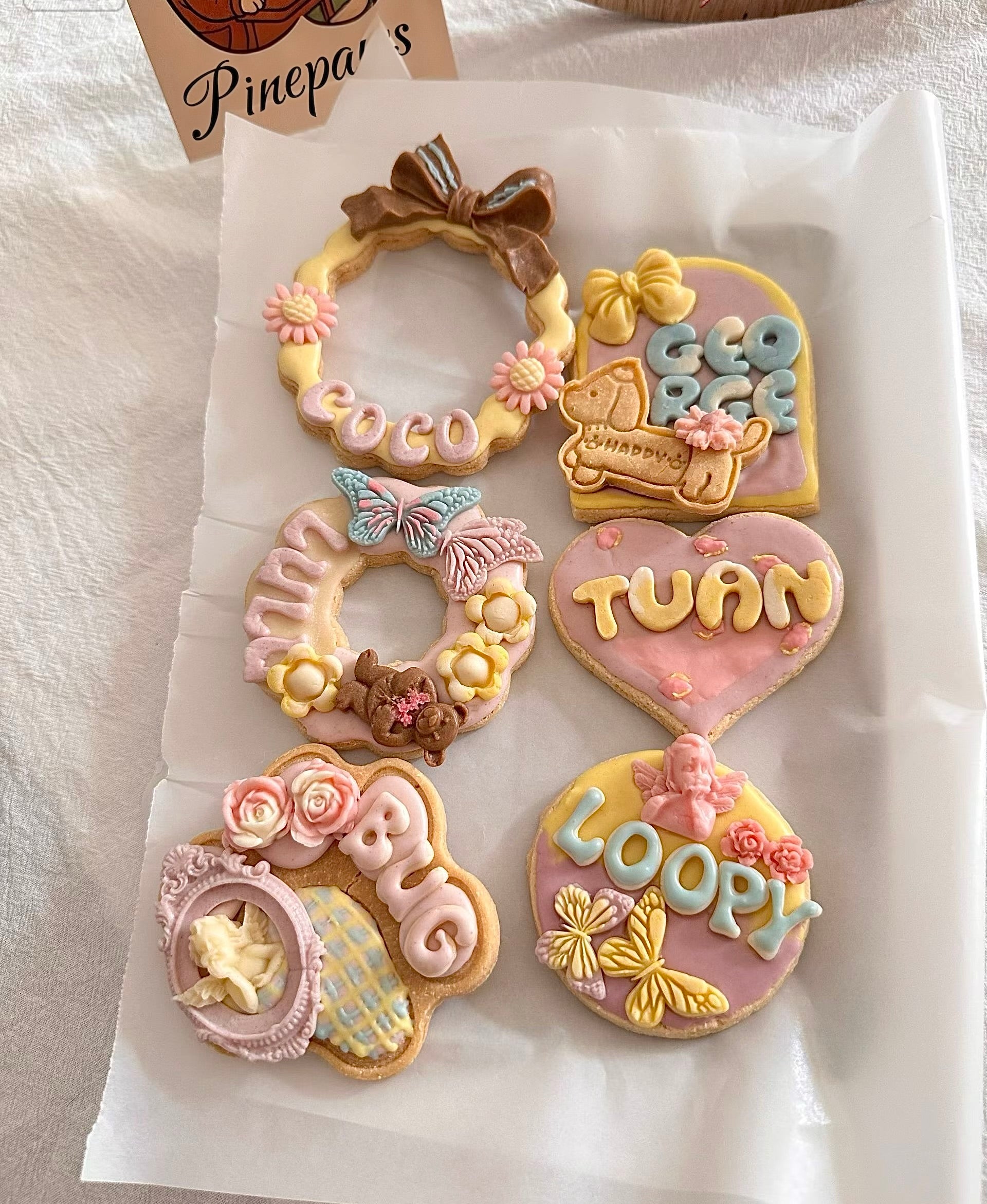 Handmade Pet Topping Biscuits - yello purple 🌼🫐